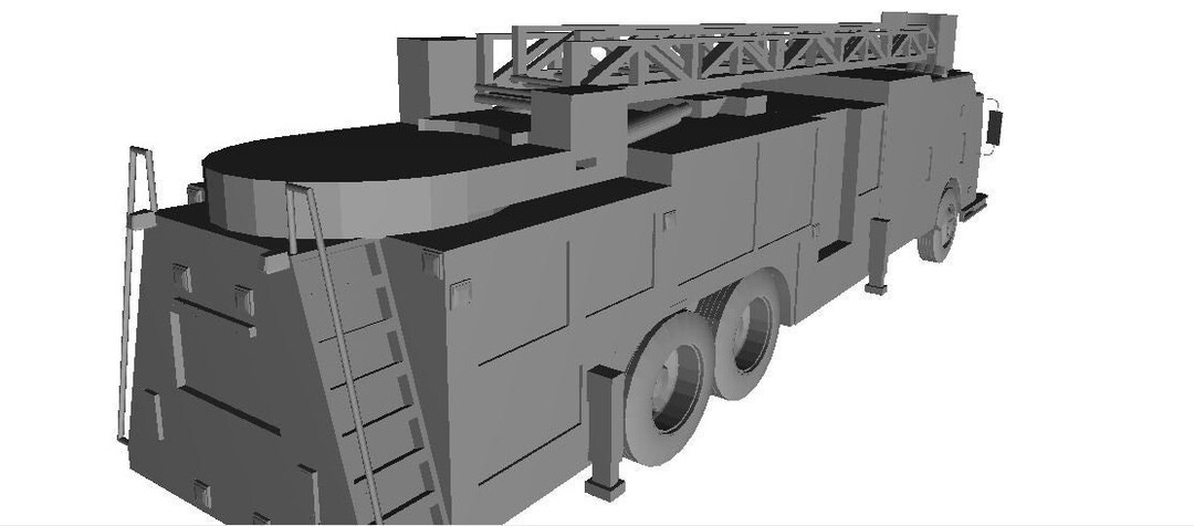 3D Printable Ladder Fire Truck - Etsy
