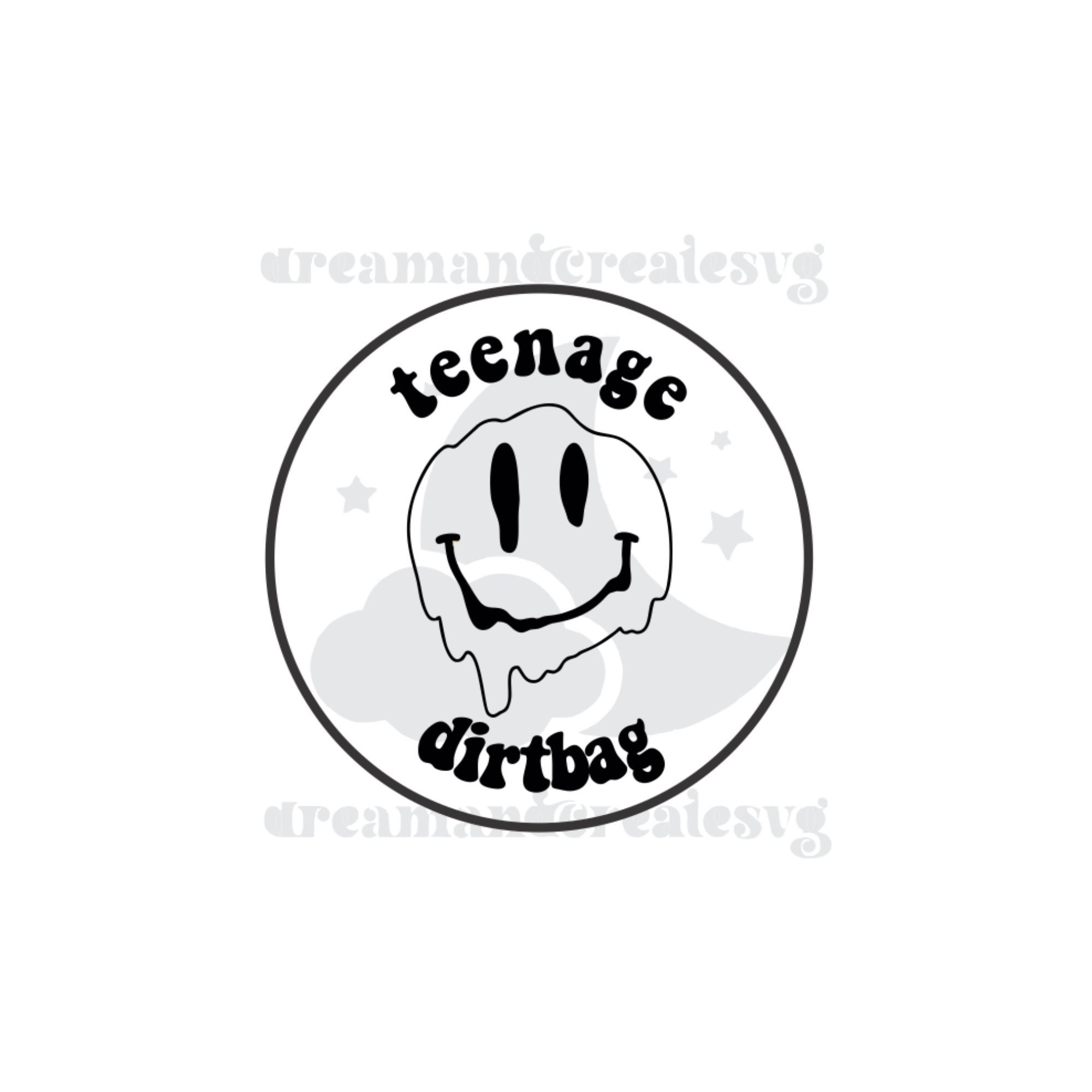 Teenage Dirtbag Svg / Smiley Svg / Retro Svg / 90's Svg / Etsy