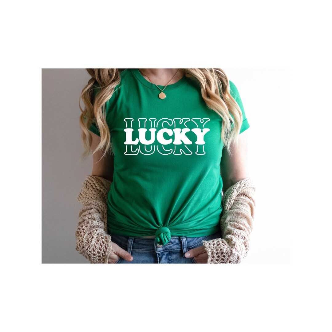 Lucky Retro Font Png / Shamrock Smiley Svg / Shamrock Svg / St