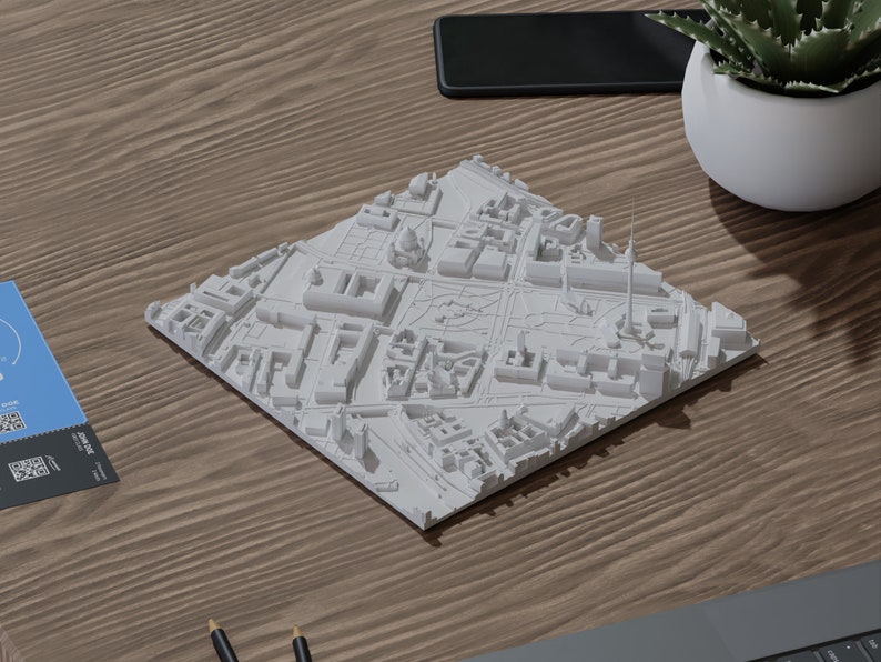 Berlin / 3D City Art / Digitales Modell für 3D Druck stl Bild 6