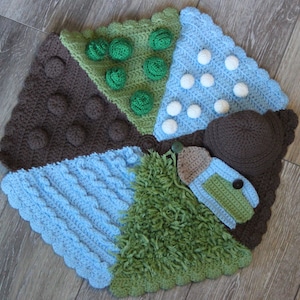 We&#39;re Going On a Bear Hunt Play Mat Crochet Pattern / Amigurumi Pattern / Play Mat Pattern