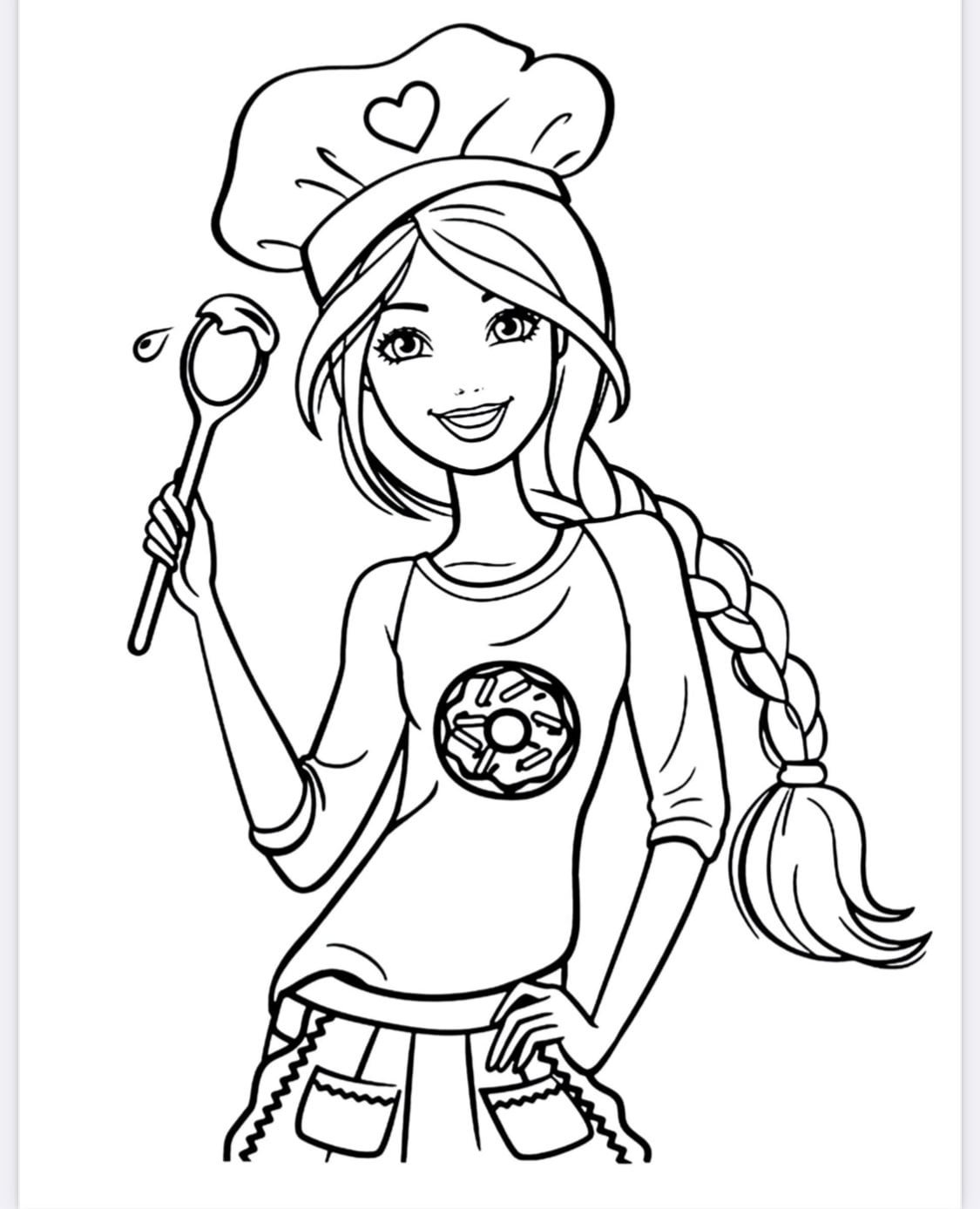 Barbie Coloring Book - 16pages