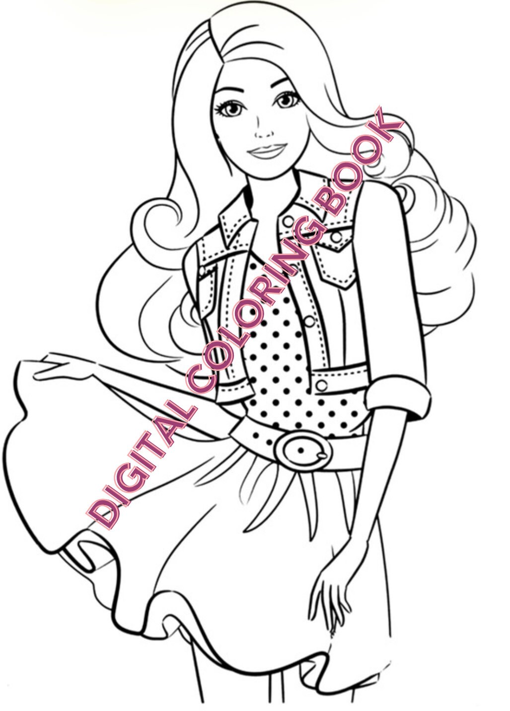 Barbie Doll Coloring Pages - Il Fullxfull.4599644013 Qi9f 