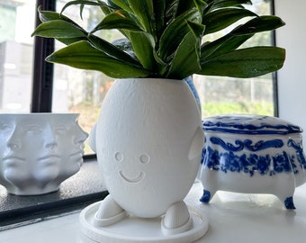 Adorable Happy Egg Buddy Planter