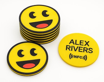 Scannable Business Cards NFC 10-Pack - 3D Printed - Customizable