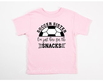 Soccer Sister Snacks T-shirt - Biggest Fan Tee