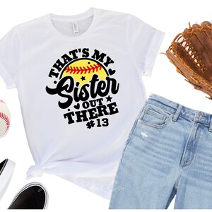 Baseball Sister Shirt: Biggest Fan Tee
