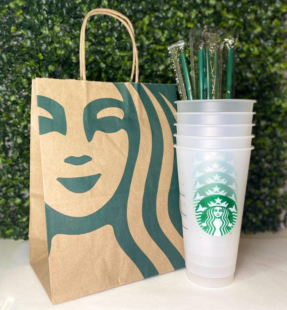 Buy Starbucks Reusable Cold Cup Venti 24oz With Lid & Straw Online in India  - Etsy