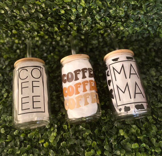 Glass Can / Beer Can Glass / Iced Coffee Glass / Iced Coffee Etsy