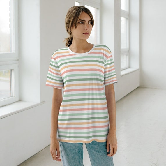 Rainbow Striped Shirt Pride Stripes 