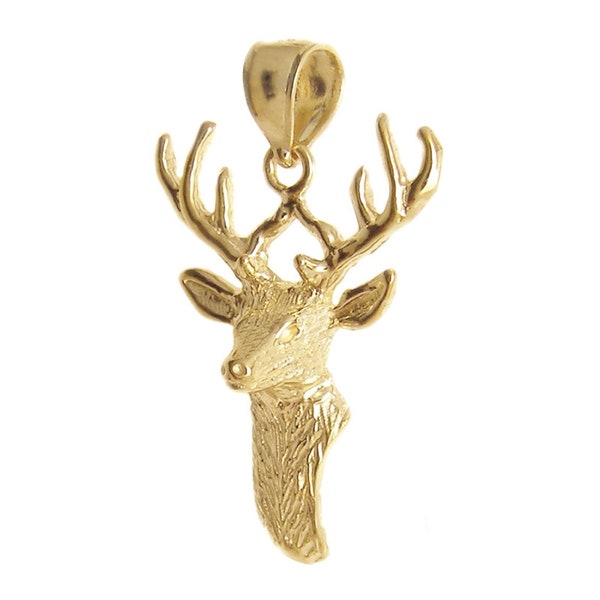 Gold Deer Head Etsy