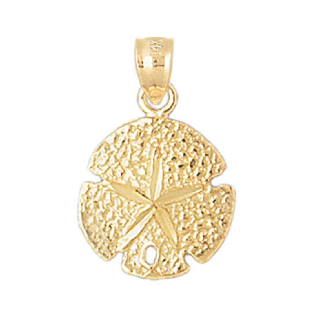 Gold Sand Dollar Charm