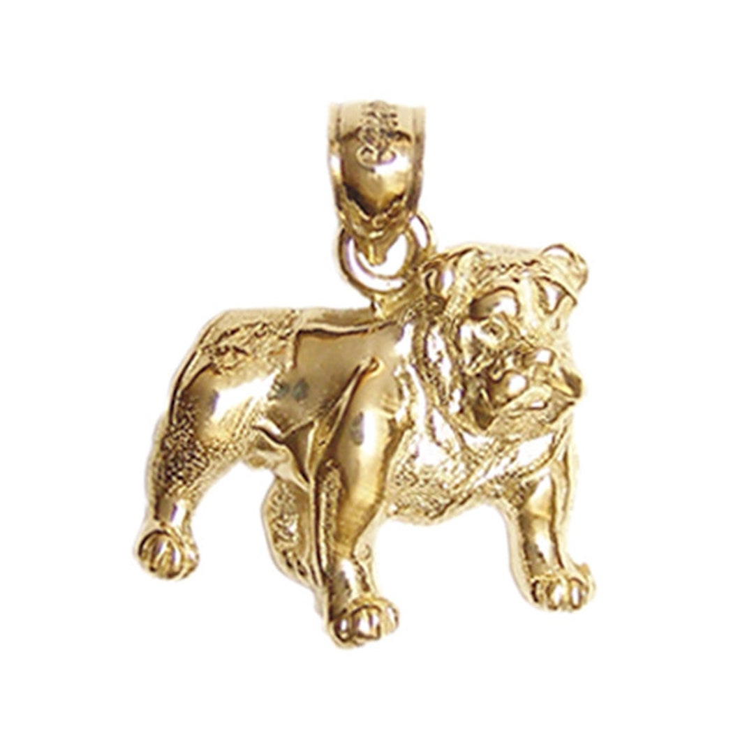 Gold bulldog pendant Clearance