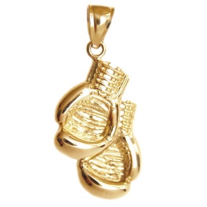 New 14k Gold Boxing Glove Pendant