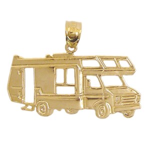 New 14k Gold RV Camper Vehicle Pendant