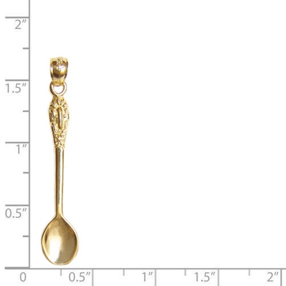 Gold spoon pendant deals