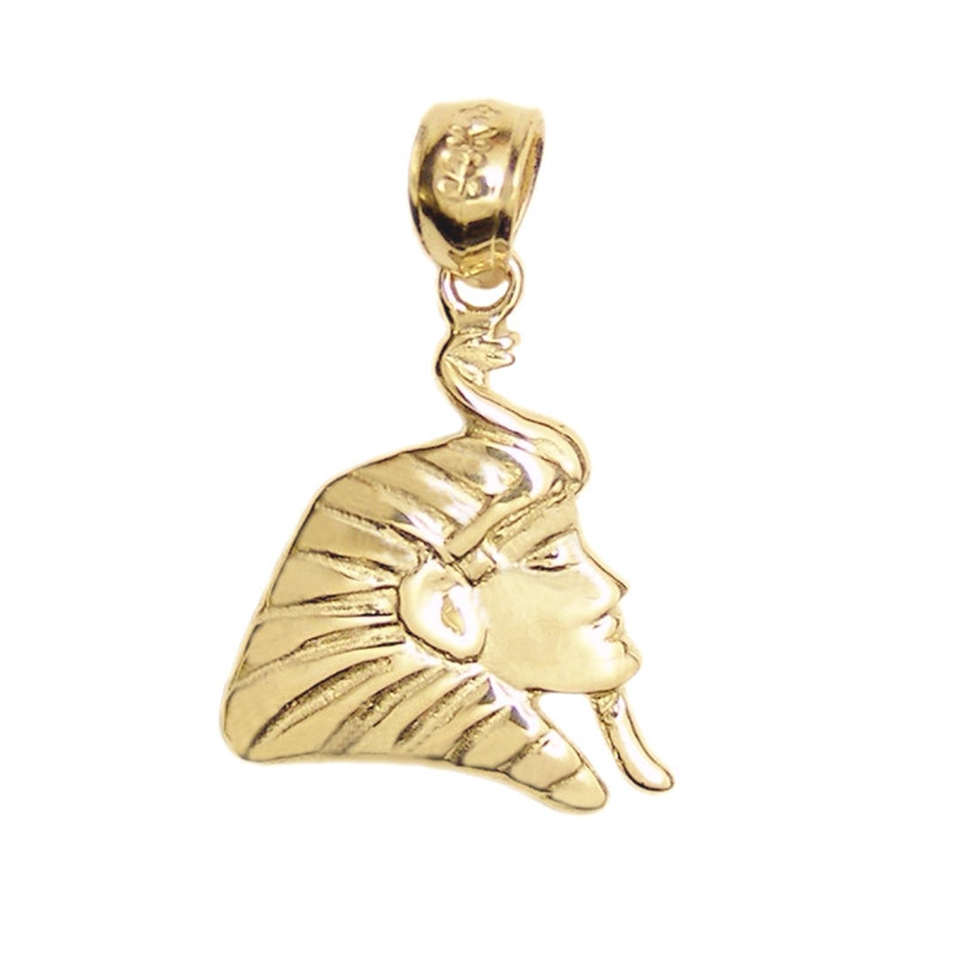 Passport to Egypt 18K Gold Plated Pharaoh Pendant w/ 18