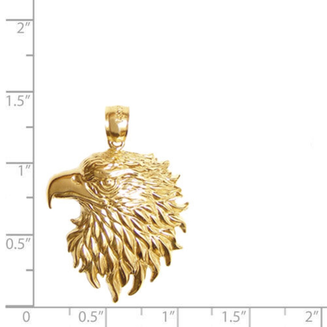 New 14k Gold Eagle Pendant Etsy