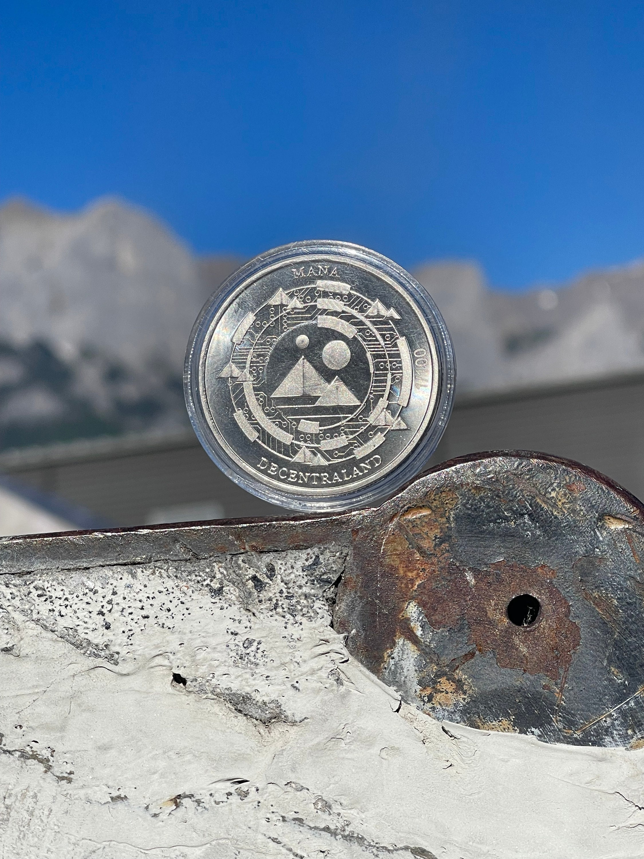 Decentraland マナコイン：1オンス純ニッケル地金、美しい貨幣デザイン - Etsy 日本