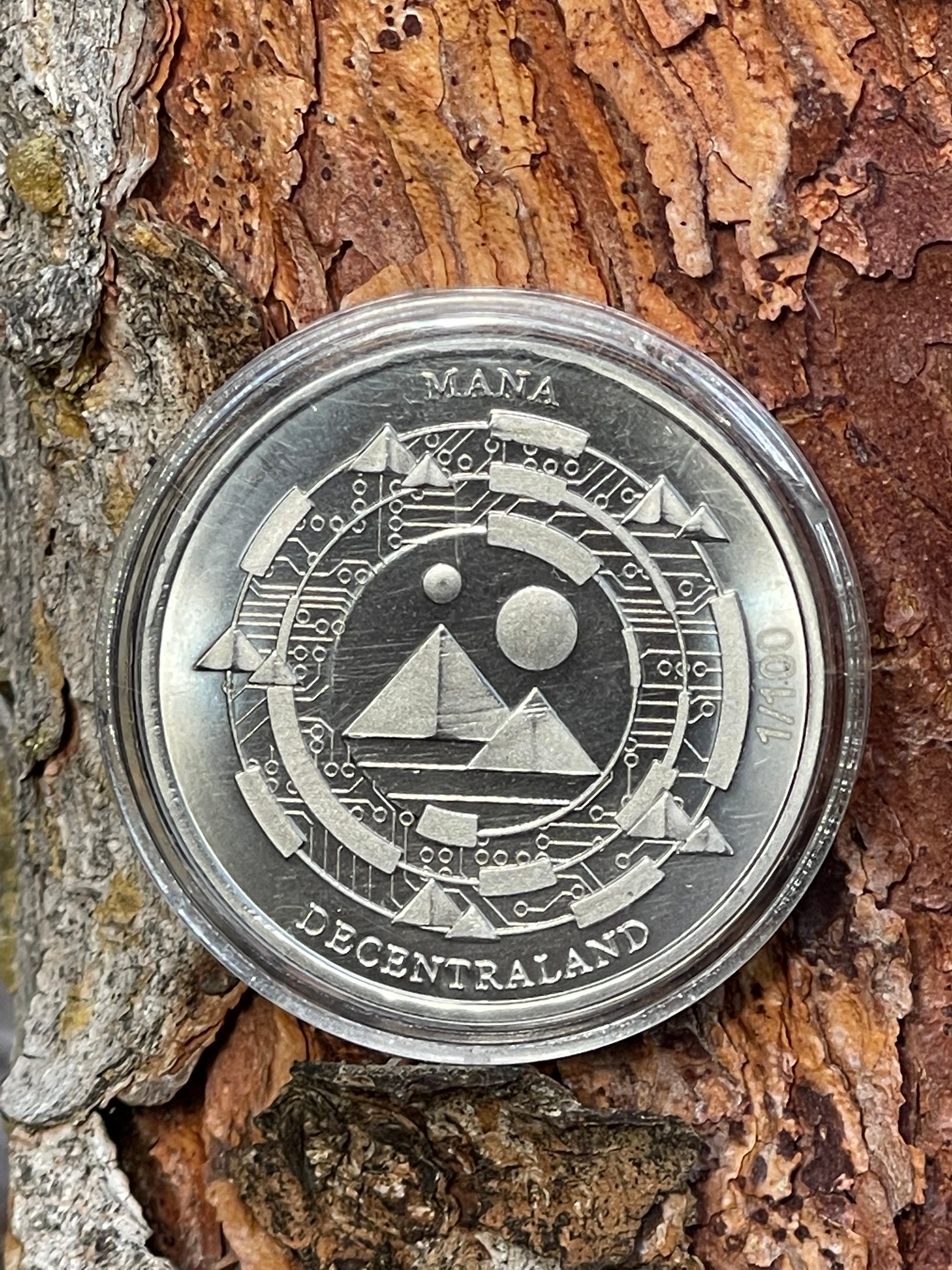 Decentraland マナコイン：1オンス純ニッケル地金、美しい貨幣デザイン - Etsy 日本