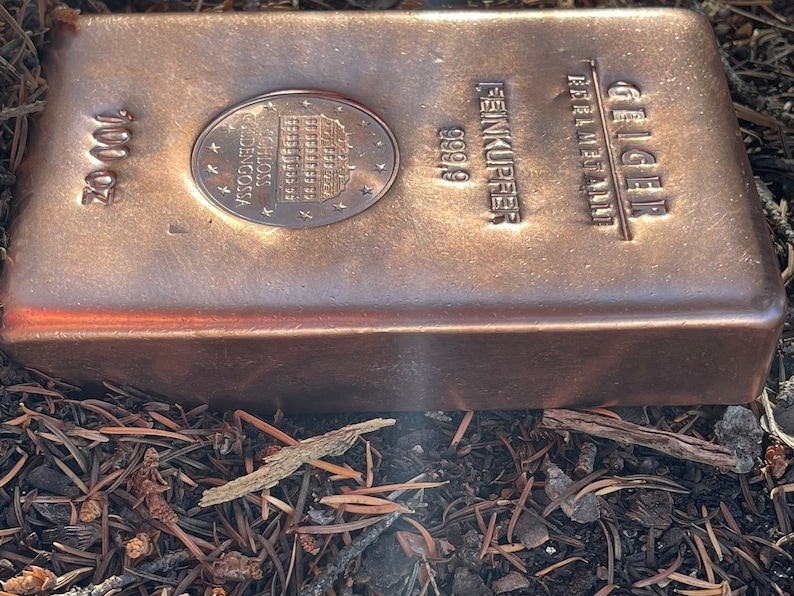 100 Oz Pure Copper Bullion Bar Geiger Edelmetalle Etsy