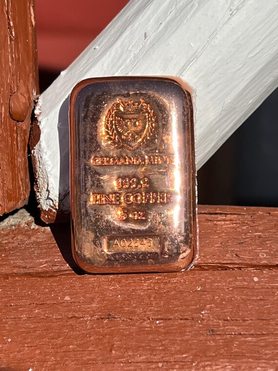 純銅 インゴット ゲルマニアミント 純銅バー1キロ ゲルマニアミント社 インゴット 延べ棒 Cu｜Yahoo