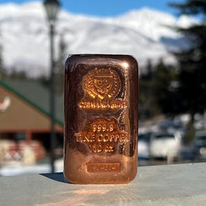 10oz Germania Mint Copper Bar – .9999 Fine Cast Bullion – Premium Finish – Collectible Copper Ingot – Sealed Packaging