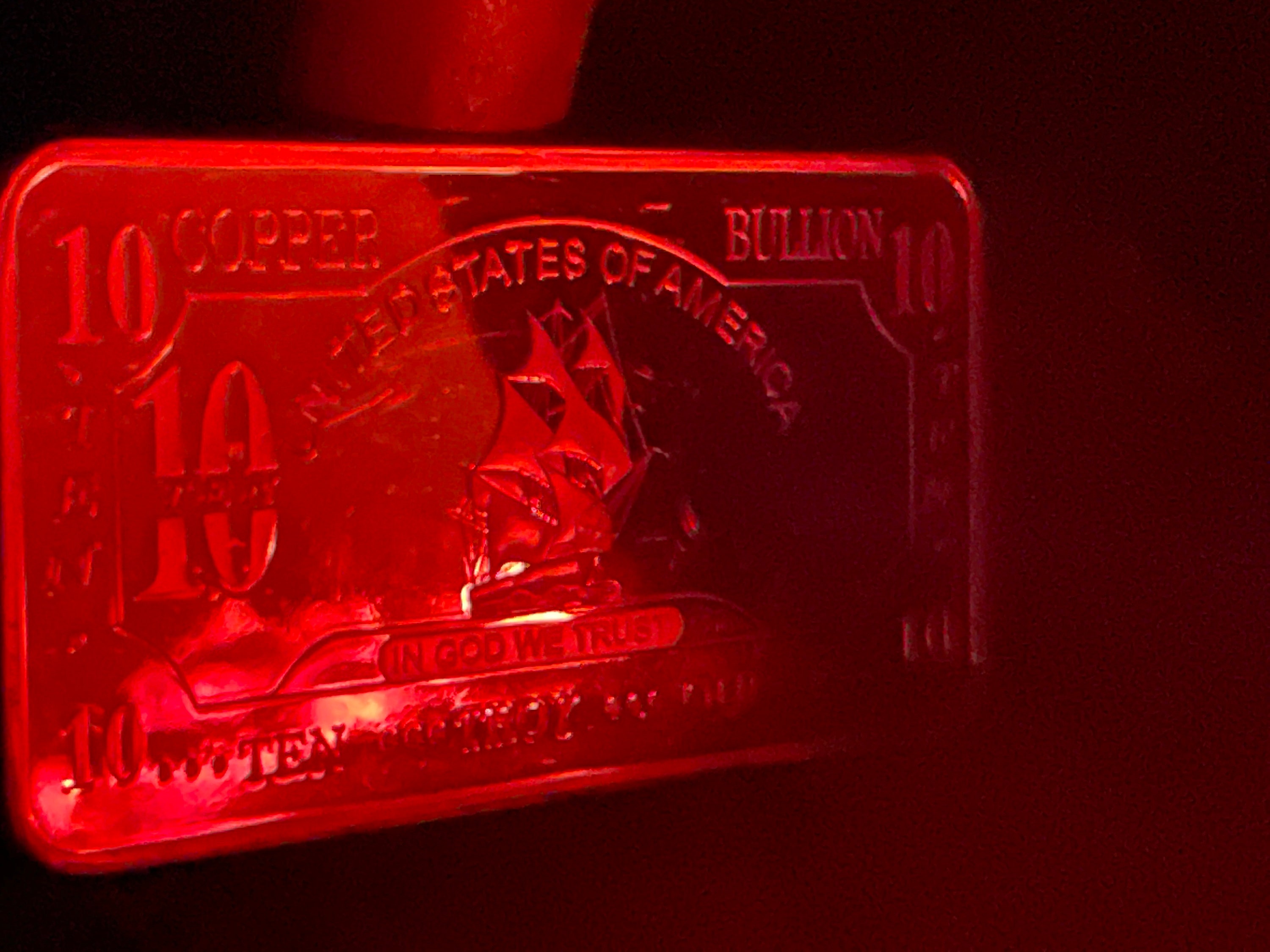 10 Oz Copper Bar Mayflower Ship CMC Mint 10 Troy Ounces Etsy