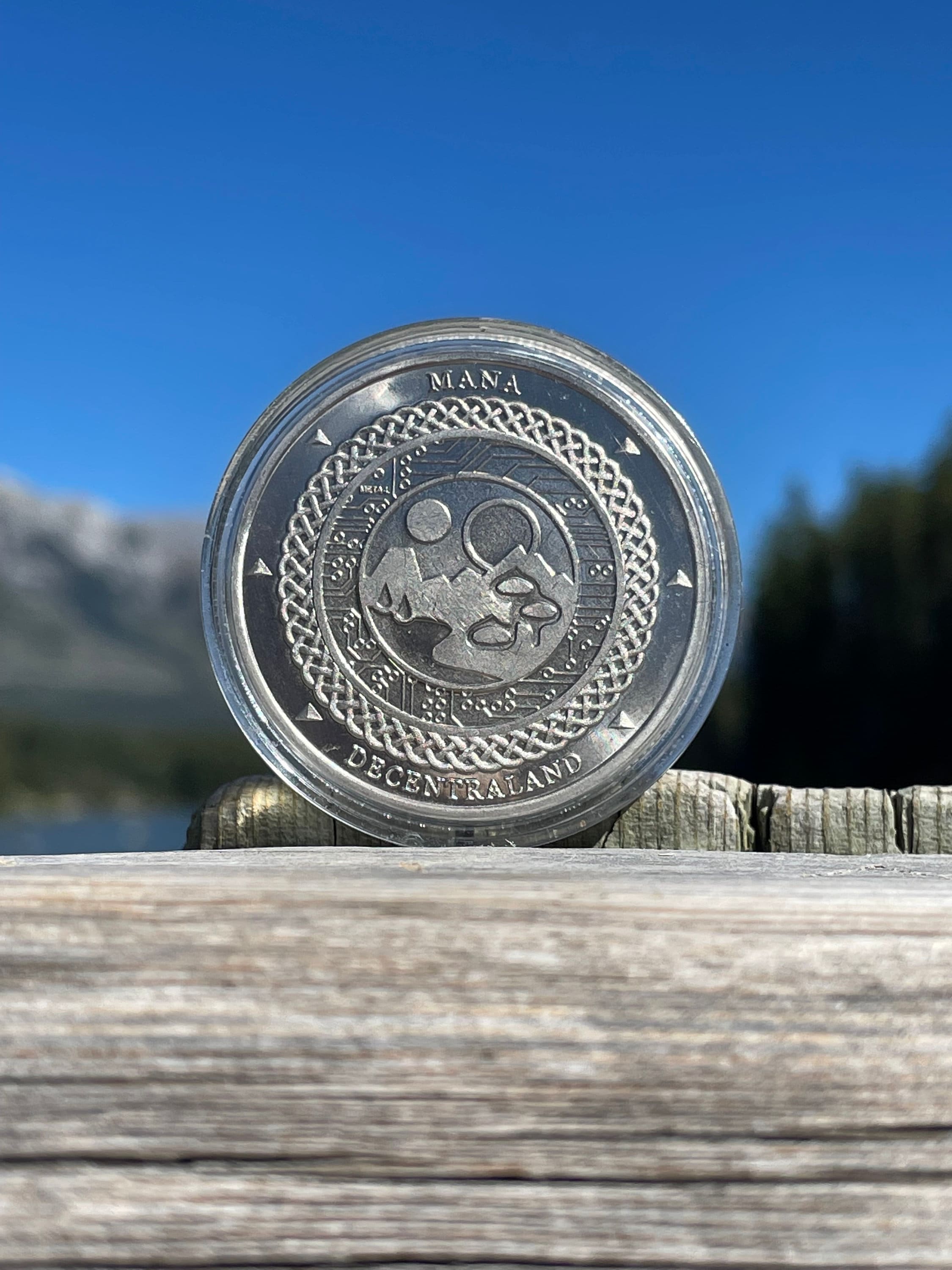 Decentraland マナコイン：1オンス純ニッケル地金、美しい貨幣デザイン - Etsy 日本