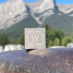 1&quot; cube Tungsten semi-precious metal - Chemistry Element Design - 312 g Fine W