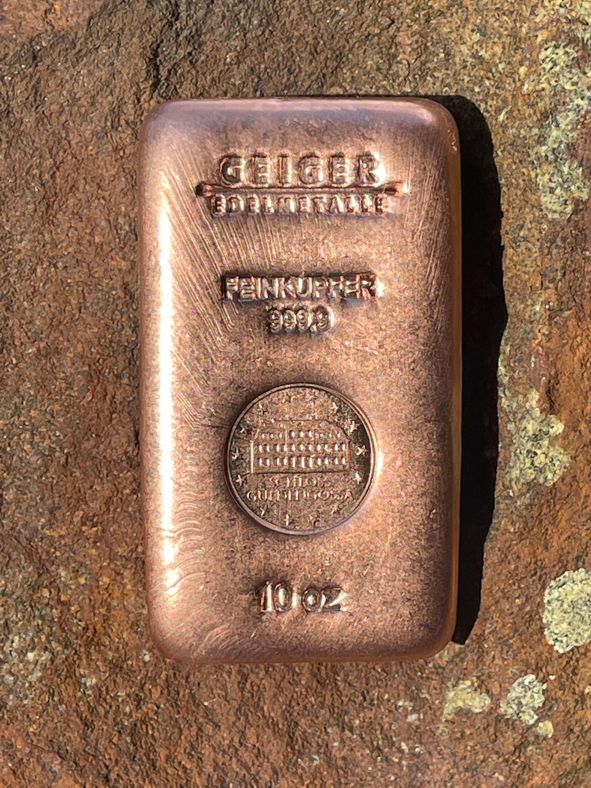 10 Ounce Copper Ingot - 10 Troy Ounce 311g - Outback Bullion – Great White  Bullion