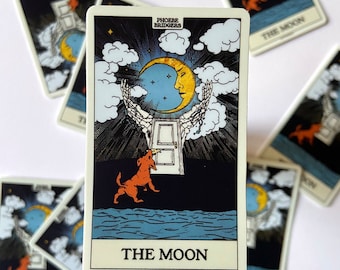 Phoebe Bridgers „Moon Song“ Tarotkartenaufkleber