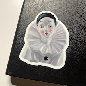 Vintage Clown Pierrot Sticker