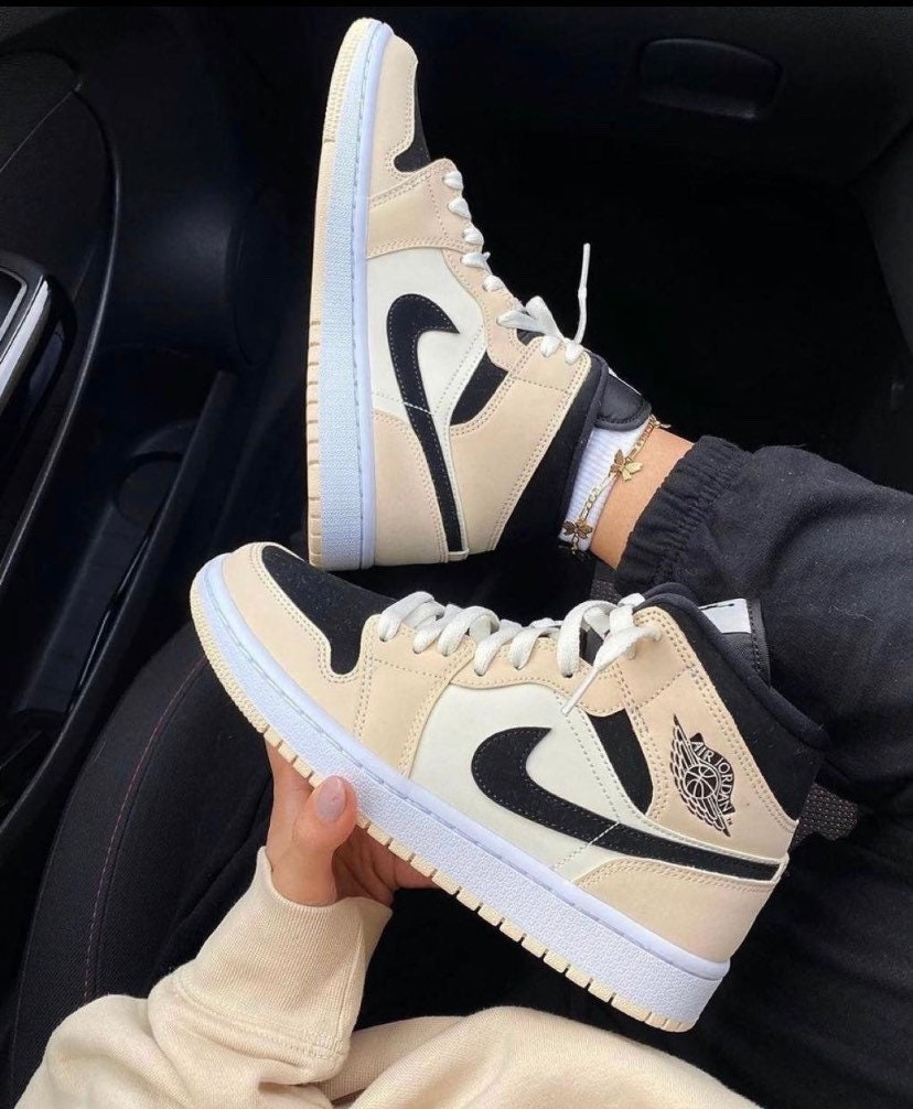 Custom Jordan 1 Mid Barely Orange 