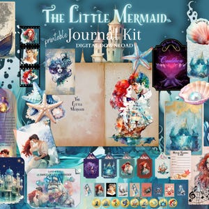 Enchanted Fall Journal Kit, digital download, printable 8.5" x 11" PNG journaling and ephemera pages