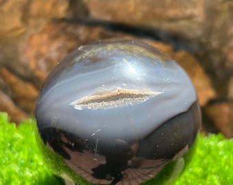 Large Volcano Agate Sphere Uv Reactive