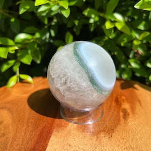 Amethyst with Agate Sphere