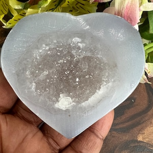 Druzy Agate Heart
