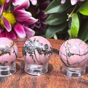 Mini Rhodonite Spheres