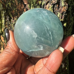 Rainbow Fluorite Sphere with Stand