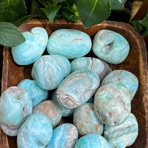 Blue Aragonite Tumbled Stones
