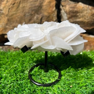 Uv Reactive White Petal Calcite Specimen