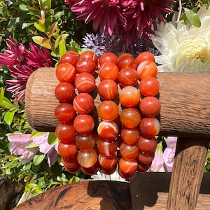 10mm Carnelian Bracelet