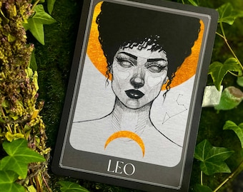Leo zodiac print, Leo art print, Leo zodiac art, zodiac goddess, star sign print, art print, astrology art print