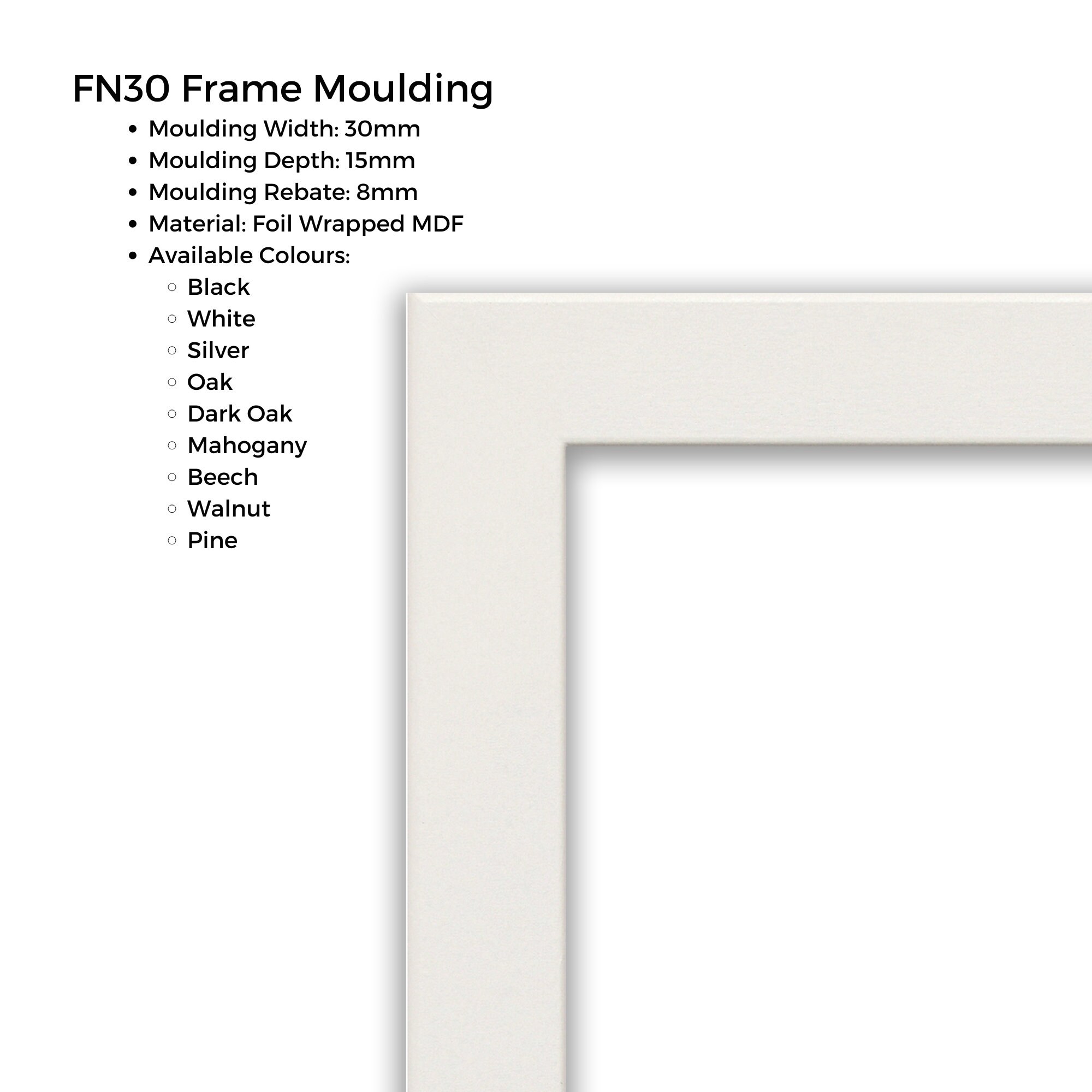 White Picture Frame A1 A2 A3 A4 A5 Photo Frame Painted Wood Etsy UK