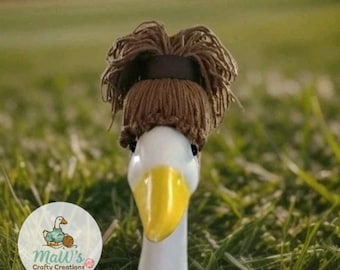 Porch Goose 23-28 Inch Messy Bun Hair Don't Care Hair Wig With Elastic Band.