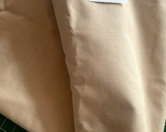 Beige Light Weight Cotton Broadcloth