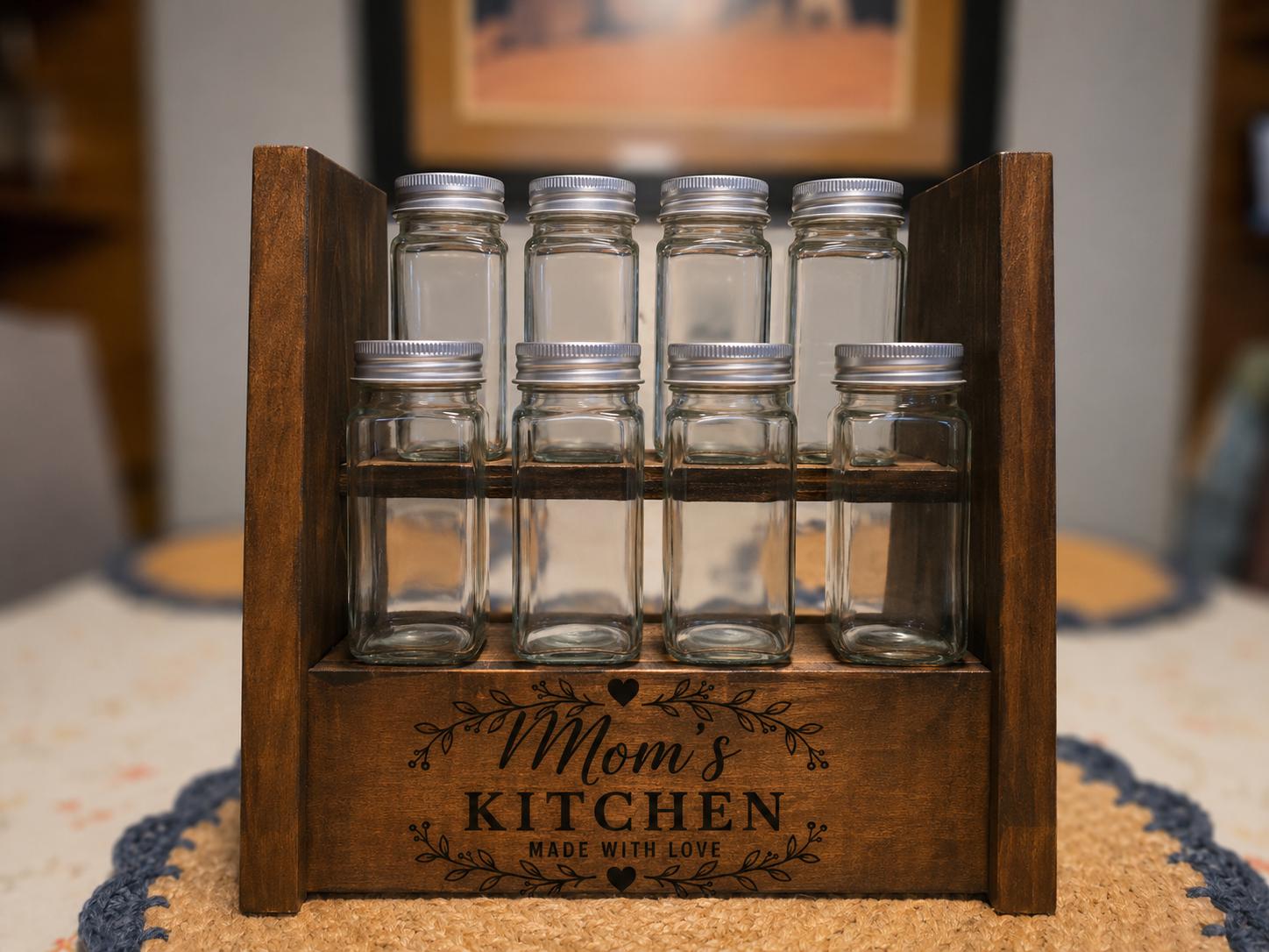 Personalized Kitchen Spice Rack - Etsy
