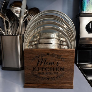 Wooden Pot Lid Organizer