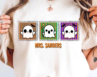 Halloween Ghost Teacher Shirt,Halloween Teacher Shirt,Halloween Fall Ghost,Spooky Shirt,Halloween Fall Shirt,Boo Shirt,Pumpkin Halloween